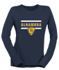 Alhambra Bulldogs Mascot #4 Women's LS T-Shirt
