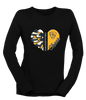Alhambra Bulldogs Heart Cheer Women's LS T-Shirt