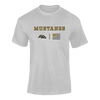 J.W. Mitchell Mustangs Team Colors Flag Men's Premium SS T-Shirt