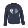 Centennial Bulldogs Heart Track Women's Sweatshirt