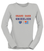 Grand Oaks Grizzlies Spirit Flag Women's Premium LS T-Shirt