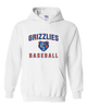 Grand Oaks Grizzlies Baseball #1 Men's Hoodie