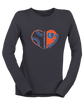 Grand Oaks Grizzlies Heart Baseball Women's LS T-Shirt