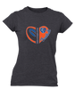 Grand Oaks Grizzlies Heart Football Women's Premium SS T-Shirt