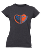 Grand Oaks Grizzlies Claw Heart Football Women's Premium SS T-Shirt