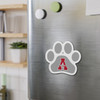 Archer High School Tigers Car Magnet - Tiger Paw Grey Block A