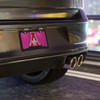 Archer High School Tigers Vanity Plate - Block A Logo Pink