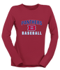 Bartlett Panthers Baseball #1 Women's Premium LS T-Shirt