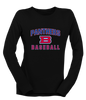 Bartlett Panthers Baseball #1 Women's Premium LS T-Shirt