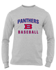 Bartlett Panthers Baseball #1 Men's Premium LS T-Shirt