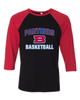 Bartlett Panthers Basketball #1 Women's Baseball T-Shirt