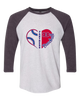 Bartlett Panthers Heart Baseball Women's Baseball T-Shirt