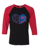 Bartlett Panthers Heart Volleyball Women's Baseball T-Shirt