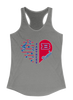 Bartlett Panthers Heart Band Women's Tank Top