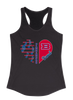 Bartlett Panthers Heart Band Women's Tank Top