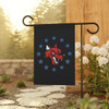 North Iredell High School Raiders Stars Garden Flag - Black