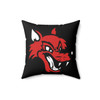 North Iredell High School Raiders Black Square Pillow - Mascot