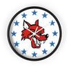 North Iredell High School Raiders Wall Clock - Mascot Stars