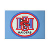 North Iredell Raiders Glass Cutting Board  - Blue