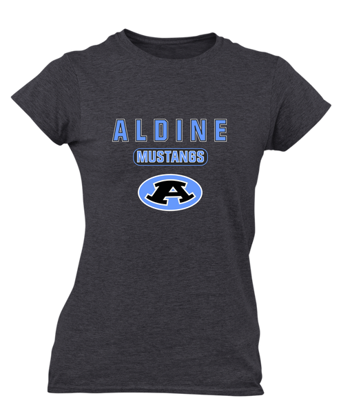 Aldine Mustangs Mascot #3 Women's Premium SS T-Shirt