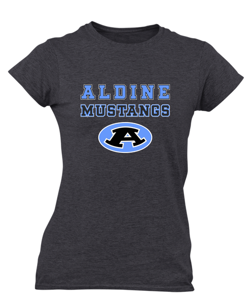 Aldine Mustangs Spirit Women's Premium SS T-Shirt