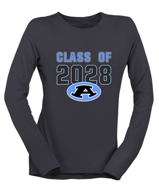 Aldine Mustangs Class of 2028 Women's Premium LS T-Shirt