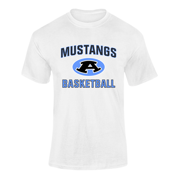 Aldine Mustangs Basketball #1 Men's SS T-Shirt