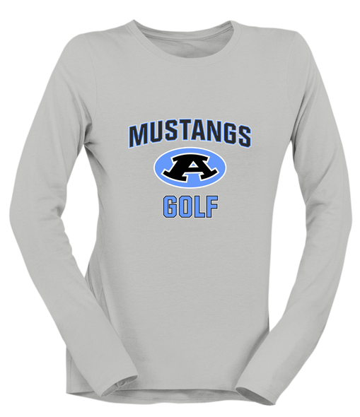 Aldine Mustangs Golf Women's Premium LS T-Shirt