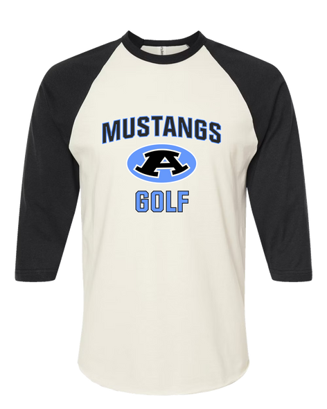 Aldine Mustangs Golf Women's Baseball T-Shirt