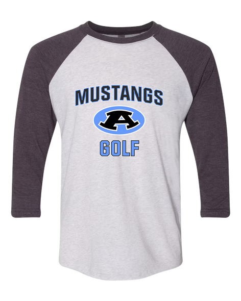 Aldine Mustangs Golf Women's Baseball T-Shirt