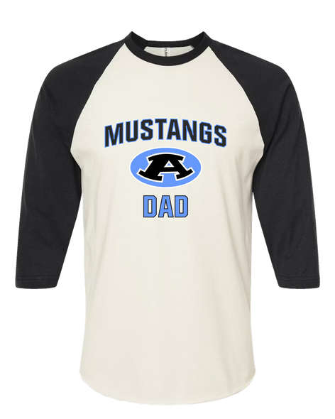 Aldine Mustangs Dad Men's Baseball T-Shirt