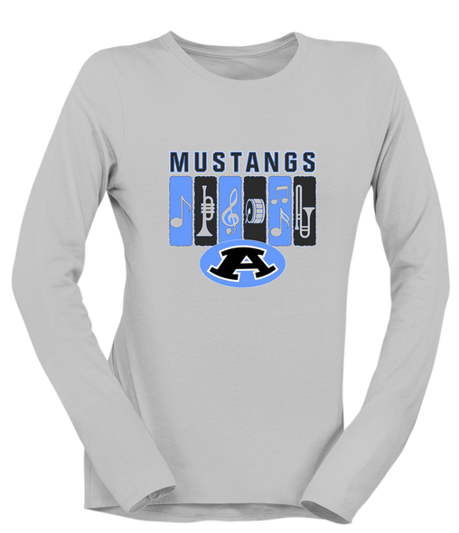 Aldine Mustangs Band # 2 Women's LS T-Shirt