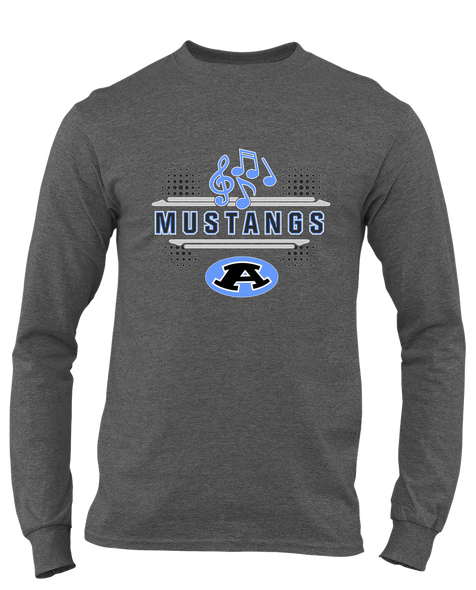 Aldine Mustangs Band # 3 Men's LS T-Shirt