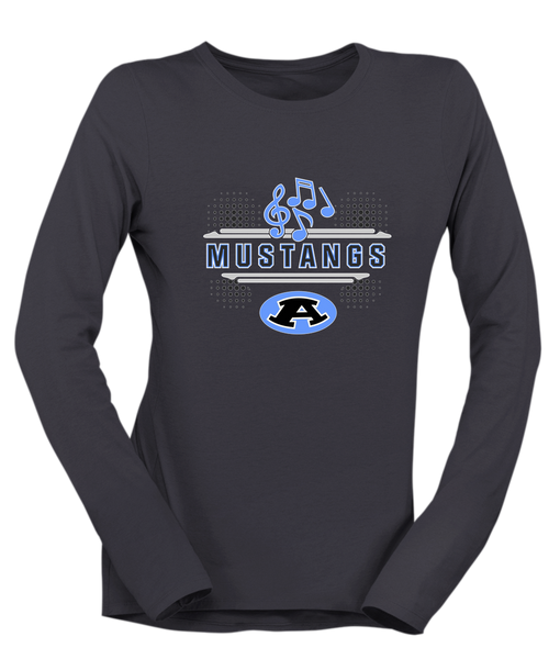 Aldine Mustangs Band # 3 Women's Premium LS T-Shirt