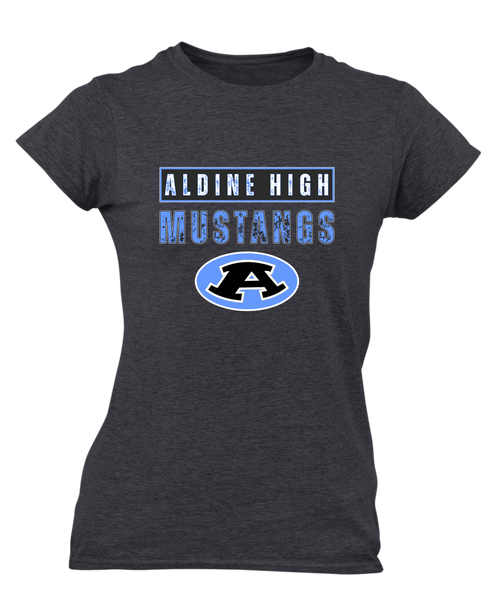 Aldine Mustangs Mascot #9 Women's Premium SS T-Shirt