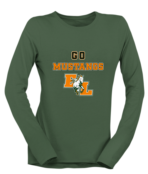 East Lincoln Mustangs Go Team Women's Premium LS T-Shirt