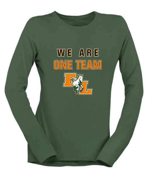 East Lincoln Mustangs We Are One Team Women's Premium LS T-Shirt