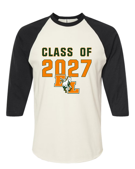 East Lincoln Mustangs Class of 2027 Women's Baseball T-Shirt