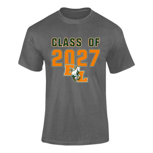 East Lincoln Mustangs Class of 2027 Men's SS T-Shirt