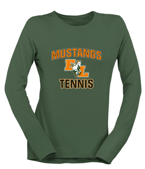 East Lincoln Mustangs Tennis Women's Premium LS T-Shirt