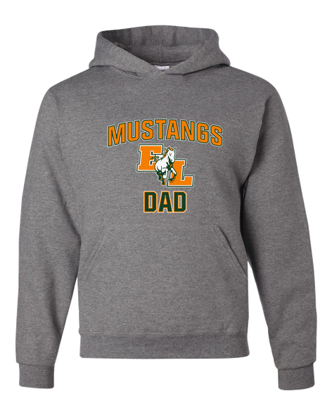 East Lincoln Mustangs Dad Men's Premium Hoodie