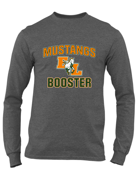 East Lincoln Mustangs Booster Men's LS T-Shirt