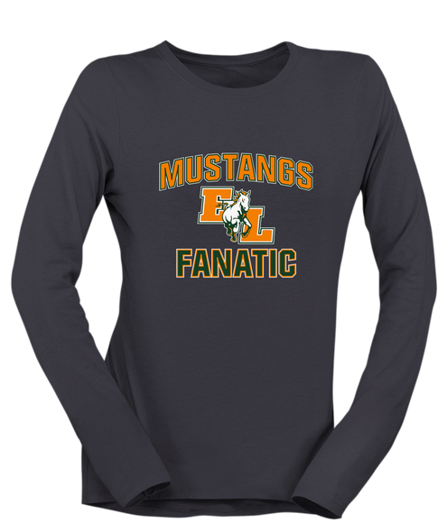 East Lincoln Mustangs Fanatic Women's LS T-Shirt