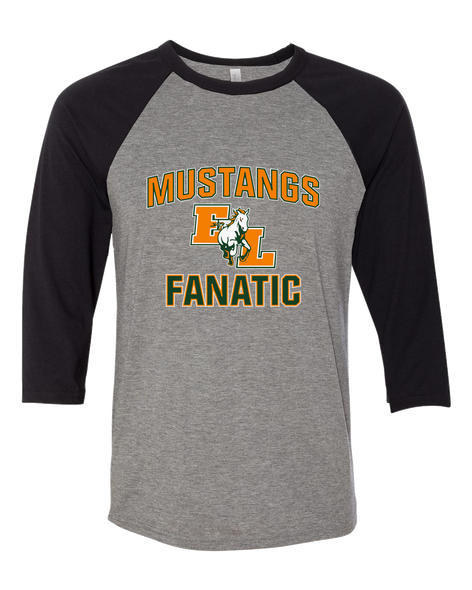 East Lincoln Mustangs Fanatic Men's Baseball T-Shirt