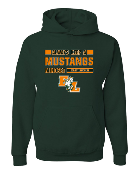 East Lincoln Mustangs Mindset Men's Premium Hoodie