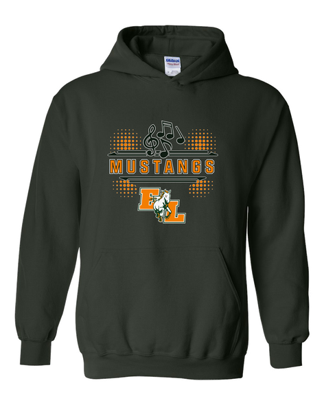 East Lincoln Mustangs Band # 3 Men's Hoodie