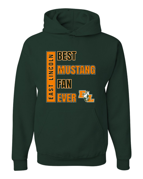 East Lincoln Mustangs Best Mustang Fan Men's Premium Hoodie