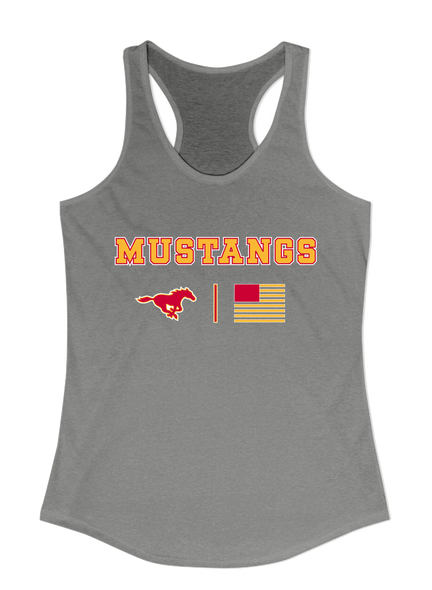 Abraham Lincoln Mustangs Team Colors Flag Women's Tank Top