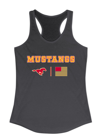 Abraham Lincoln Mustangs Team Colors Flag Women's Tank Top