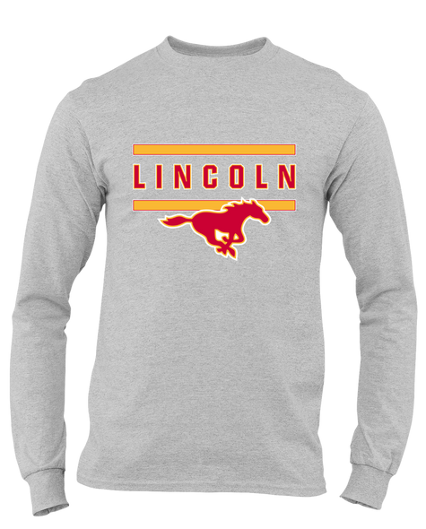 Abraham Lincoln Mustangs Mascot #4 Men's Premium LS T-Shirt